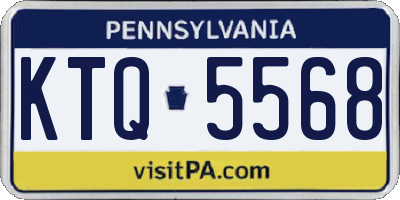 PA license plate KTQ5568