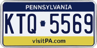 PA license plate KTQ5569