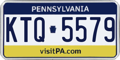 PA license plate KTQ5579