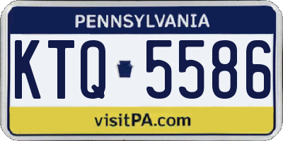 PA license plate KTQ5586