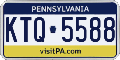 PA license plate KTQ5588