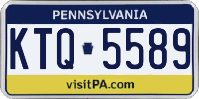 PA license plate KTQ5589