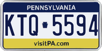 PA license plate KTQ5594