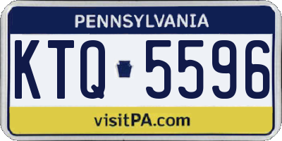 PA license plate KTQ5596