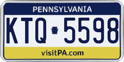 PA license plate KTQ5598