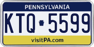PA license plate KTQ5599