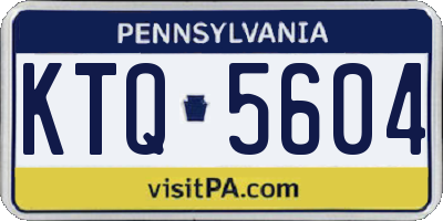 PA license plate KTQ5604