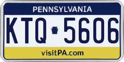 PA license plate KTQ5606