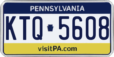 PA license plate KTQ5608