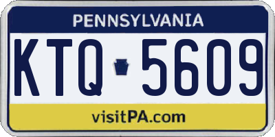 PA license plate KTQ5609