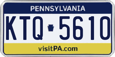 PA license plate KTQ5610