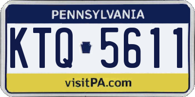 PA license plate KTQ5611
