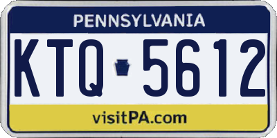 PA license plate KTQ5612