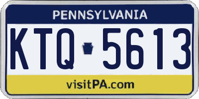 PA license plate KTQ5613