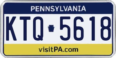 PA license plate KTQ5618