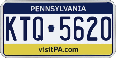 PA license plate KTQ5620