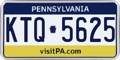 PA license plate KTQ5625