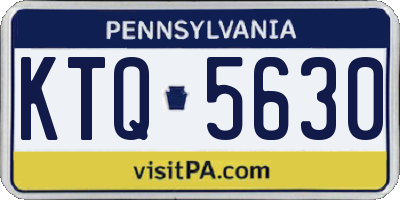 PA license plate KTQ5630