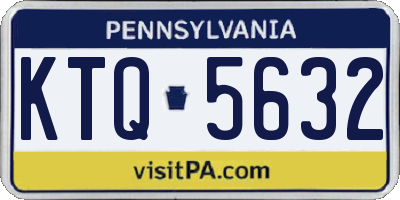 PA license plate KTQ5632