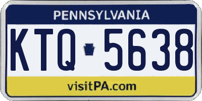 PA license plate KTQ5638