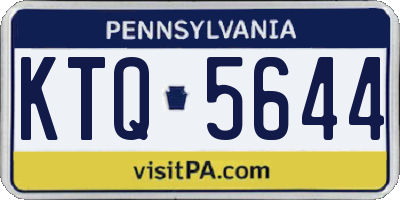 PA license plate KTQ5644