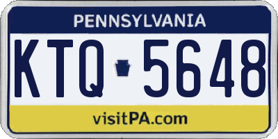 PA license plate KTQ5648
