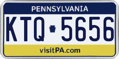 PA license plate KTQ5656