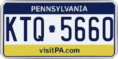 PA license plate KTQ5660