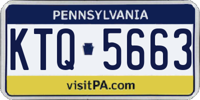 PA license plate KTQ5663