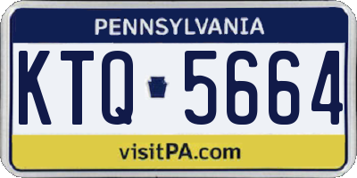 PA license plate KTQ5664