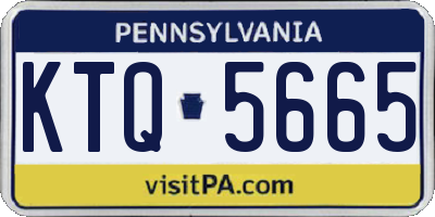 PA license plate KTQ5665