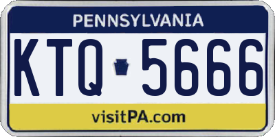 PA license plate KTQ5666