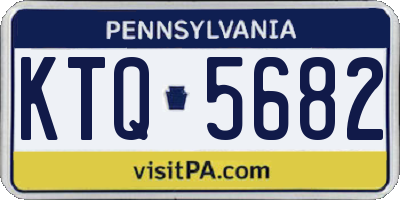 PA license plate KTQ5682