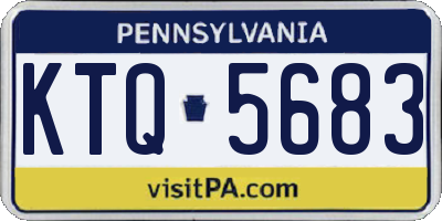 PA license plate KTQ5683