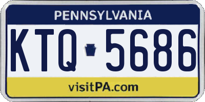 PA license plate KTQ5686