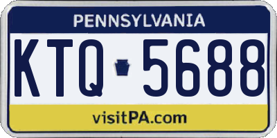 PA license plate KTQ5688