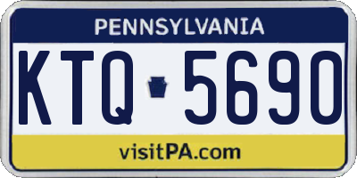 PA license plate KTQ5690
