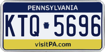PA license plate KTQ5696