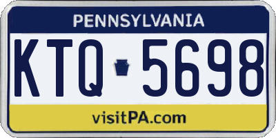 PA license plate KTQ5698