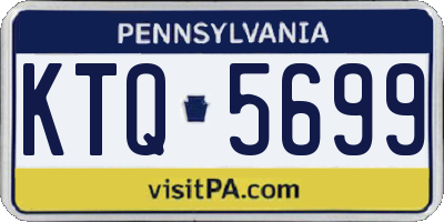 PA license plate KTQ5699