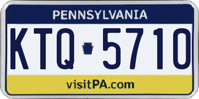 PA license plate KTQ5710