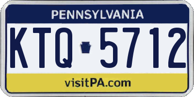 PA license plate KTQ5712