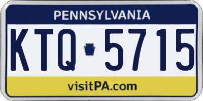 PA license plate KTQ5715