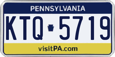 PA license plate KTQ5719