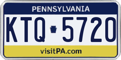 PA license plate KTQ5720