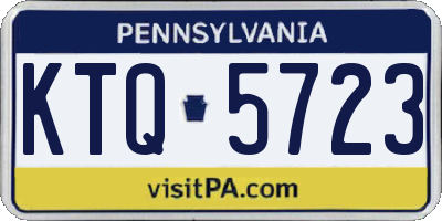 PA license plate KTQ5723