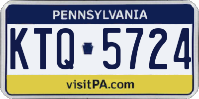 PA license plate KTQ5724