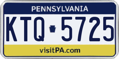 PA license plate KTQ5725