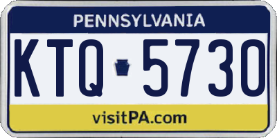 PA license plate KTQ5730