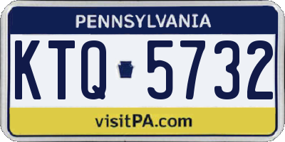 PA license plate KTQ5732